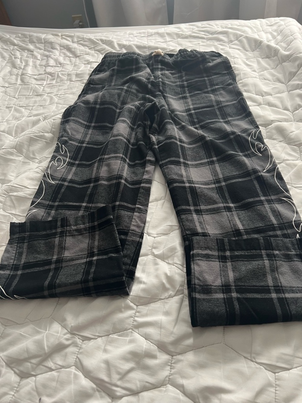 RSQ Black & Gray Plaid Pajama Pants